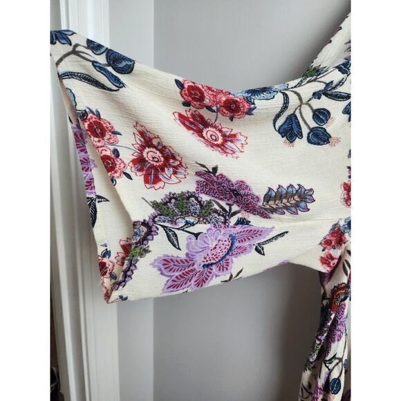 Patrons of Peace crinkle floral kimono sz s boho, hippie, peasant, Festival - Picture 2 of 8